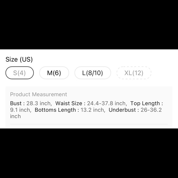 SHEIN Striped Smoked Ruffle Bikini Swimsuit - Picture 4 of 4